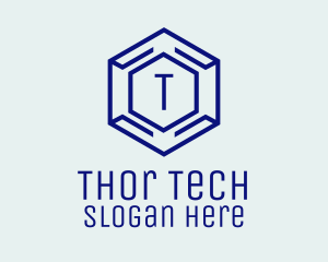 Hexagon Tech Software logo design