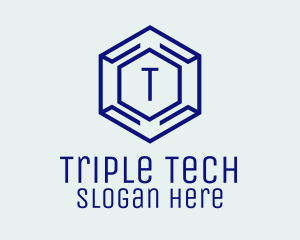 Hexagon Tech Software logo design