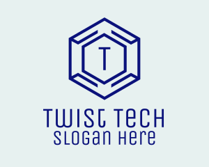 Hexagon Tech Software logo design