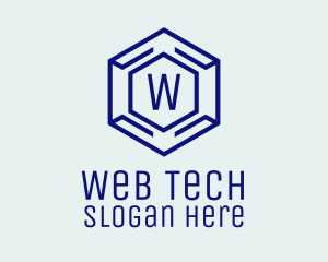 Hexagon Tech Software logo design