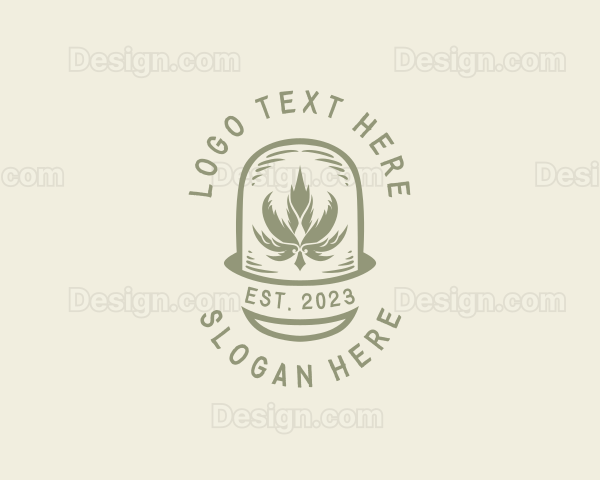 Organic Cannabis Marijuana Logo