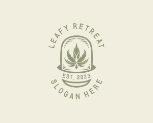 Organic Cannabis Marijuana logo design