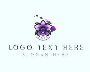 Hawaiian Orchid Flower logo