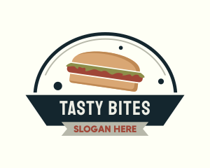 Sandwich Diner Badge logo design