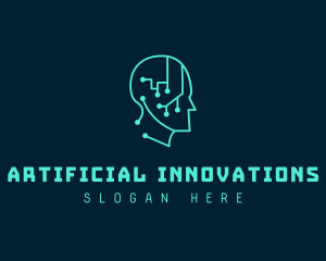 Artificial Intelligence Tech logo design