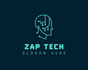 Artificial Intelligence Tech logo design