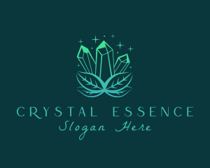 Green Gradient Crystal logo design