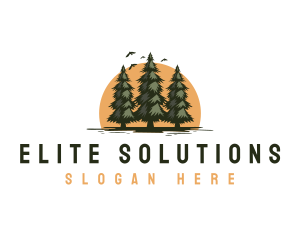 Eco Pine Tree  Logo