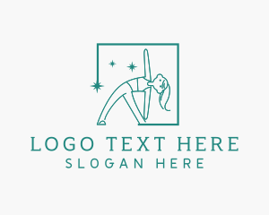 Yoga Exercise Fitness Logo