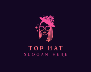 Floral Fashion Woman logo design