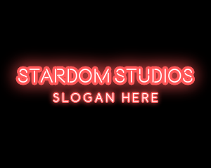 Light Neon Text logo