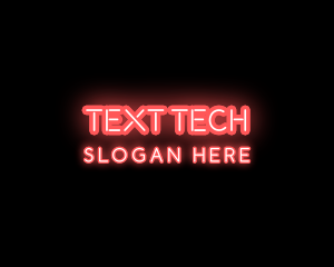 Light Neon Text logo