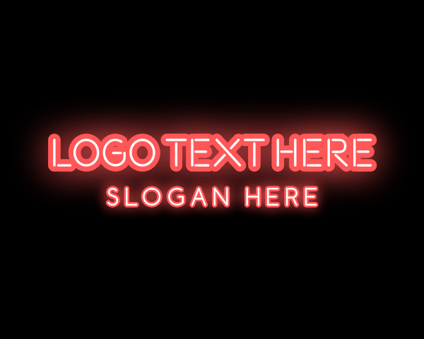 Light Neon Text logo