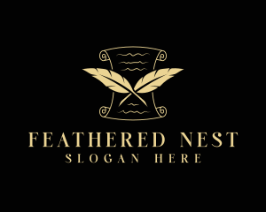 Feather Legal Document logo design