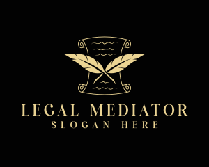 Feather Legal Document logo design