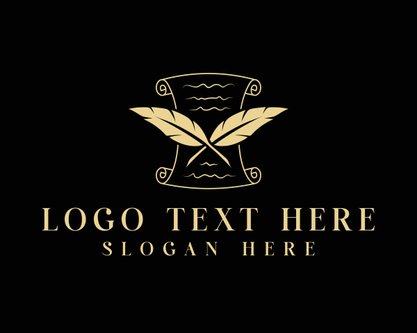 Scroll logo example 1