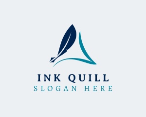 Quill Writing Author logo design