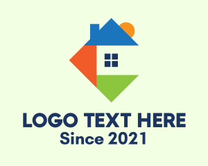 Geometric Triangle House logo