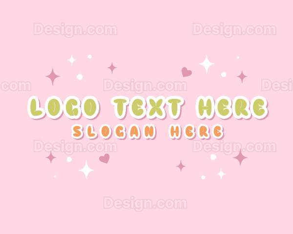 Quirky Bubbly Star Logo