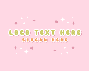 Quirky Bubbly Star logo