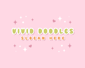 Quirky Bubbly Star logo design