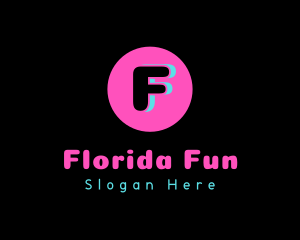 Fun Pink Circle Boutique logo design