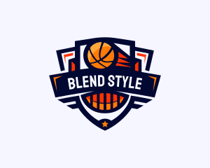 Basketball Sports League Logo