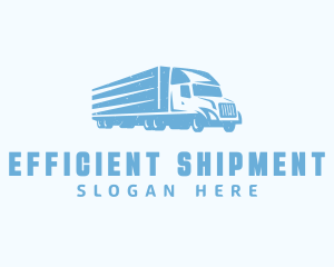 Blue Freight Trucking logo design