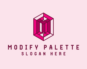 Luxury Gemstone Pink logo design