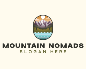 Mountain Outdoor Adventure logo design