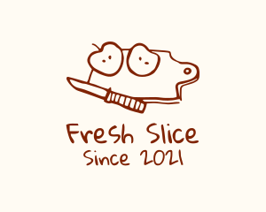 Fruit Slice Kitchen logo design