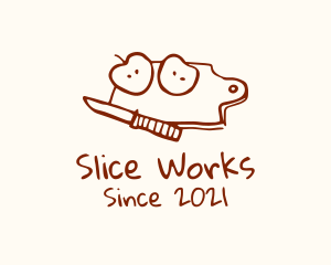 Fruit Slice Kitchen logo design