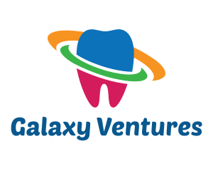 Colorful Tooth Planet logo design