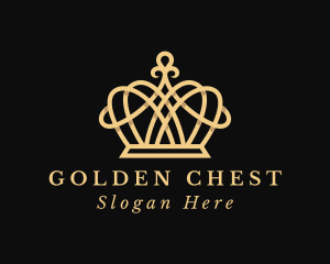 Golden Crown Tiara logo design