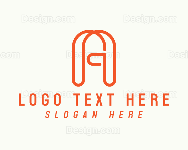 Modern Business Letter A Logo