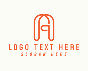 Modern Business Letter A logo