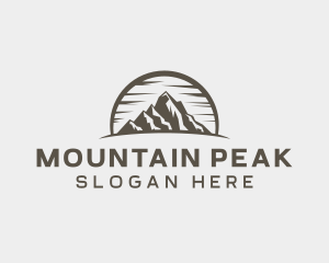 Mountain Peak Adventure logo design