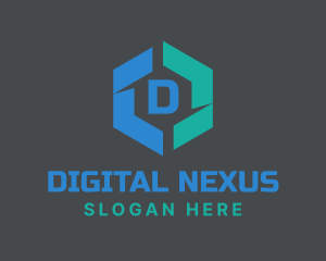 Digital Media Lettermark logo design