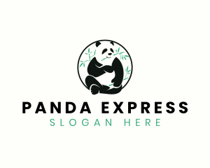 Panda Bear Animal logo design