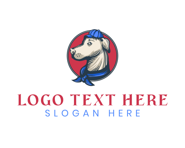 Dog Portrait logo example 1