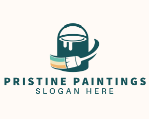 Paint Bucket Paint Maintenance logo design