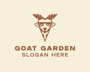 Goat Ram Animal logo design