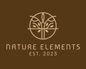 Eco Nature Tree logo design