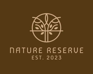 Eco Nature Tree logo design