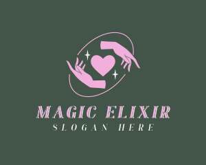 Magical Hands Heart logo design