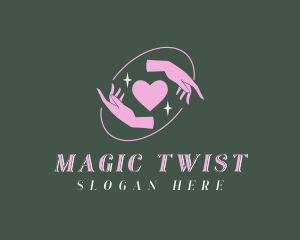 Magical Hands Heart logo design