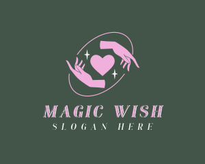 Magical Hands Heart logo design