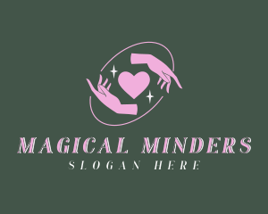 Magical Hands Heart logo design