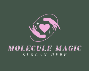 Magical Hands Heart logo design