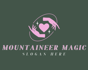 Magical Hands Heart logo design